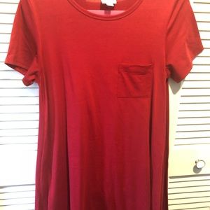 Lularoe Small Carly EUC Red